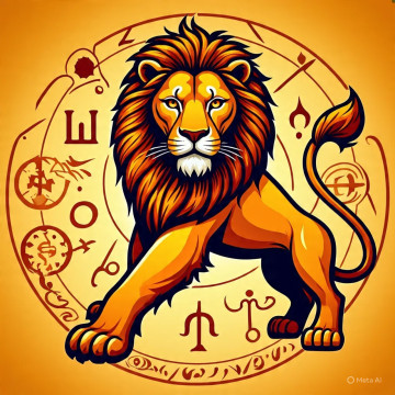 Ilustrasi zodiak Leo (META)